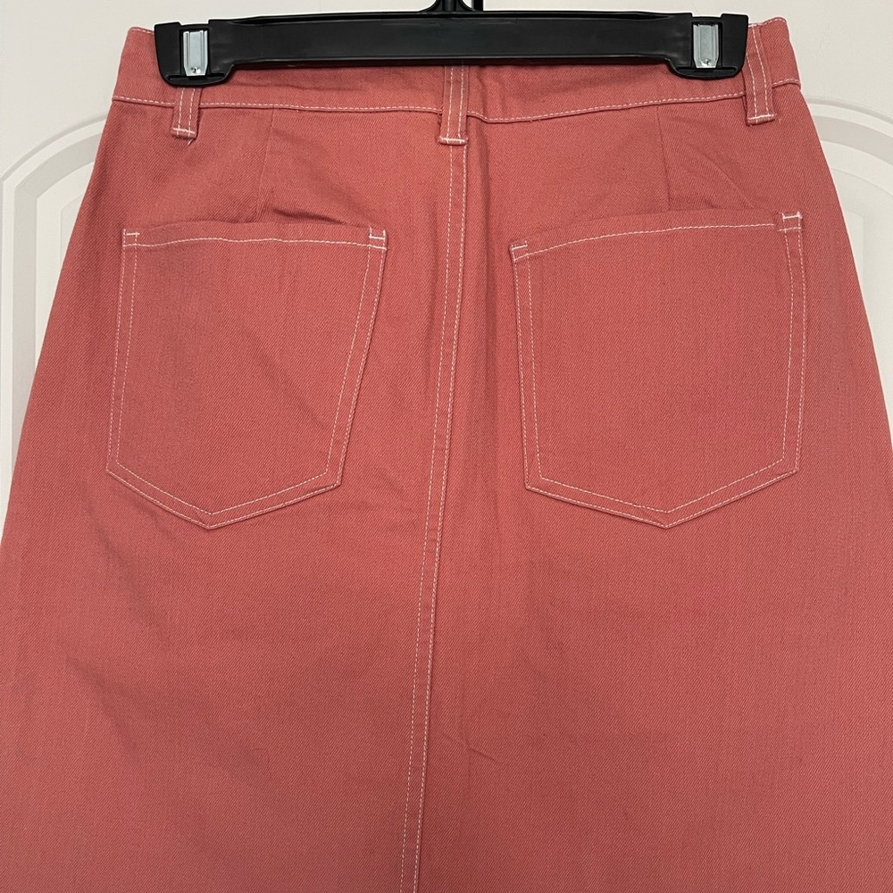 Princess Highway Coral A-Line Skirt - Picture 4 of 6
